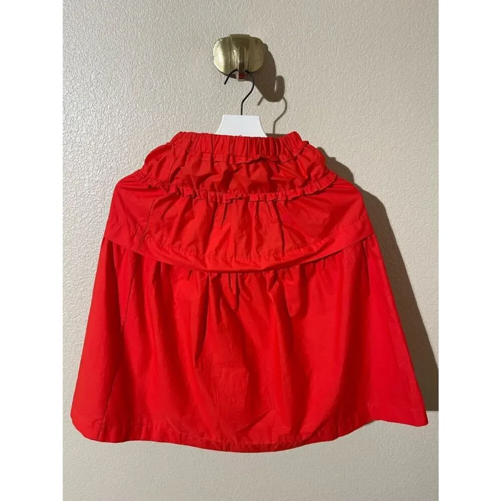 Zara Red Girls' Tiered Skirt